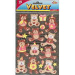 Velvet Puffy Stickers